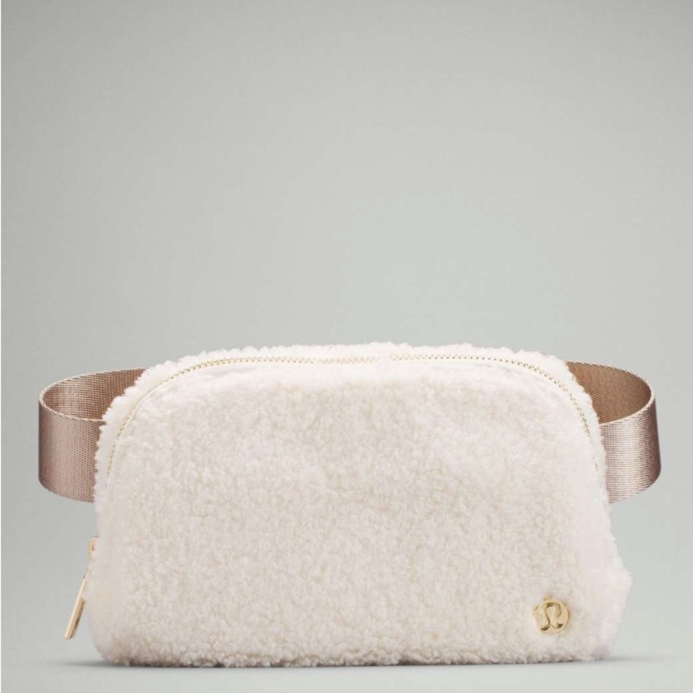 Lululemon Athletica Cream and Gold Crossbody Bag